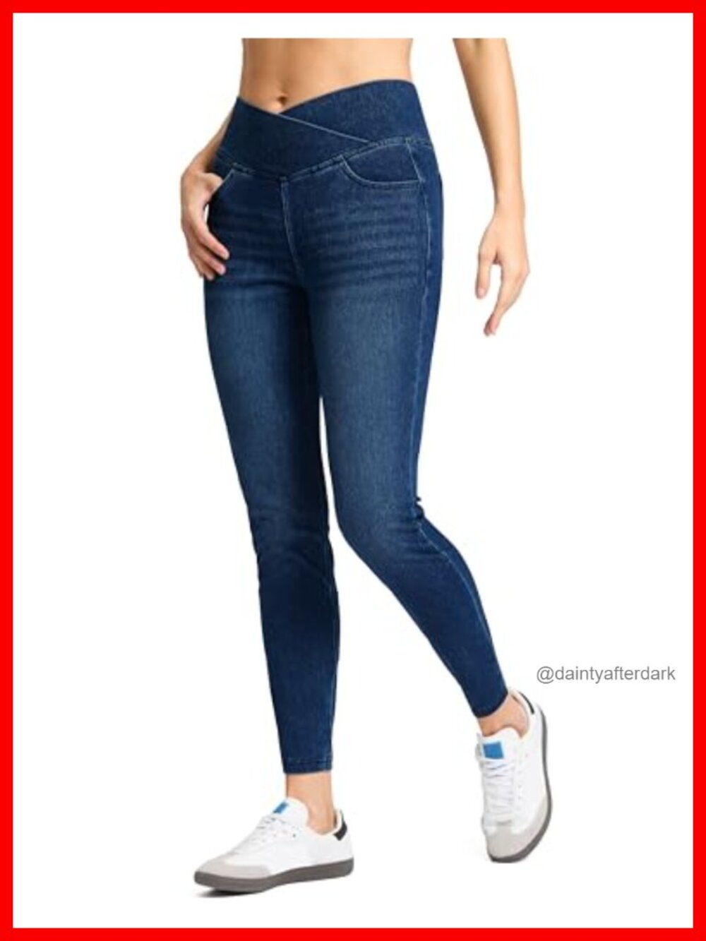 Women's Stretchy Pull On Jeggings Skinny High Rise 4-Way